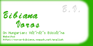 bibiana voros business card